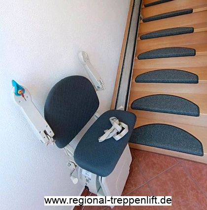 Treppenlift fr steile Treppe in Aach bei Trier